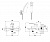Смеситель для ванны, короткий излив с аксессуарами SB 54